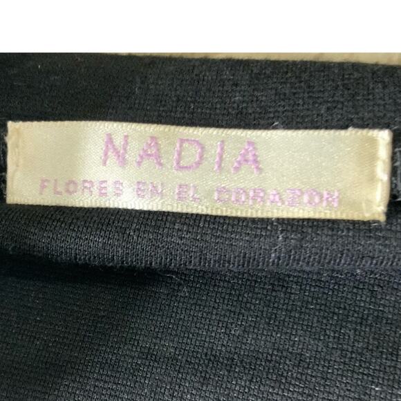 Nadia Cropped Vintage Sweatshirt Women M Drawstring Vneck Hooded Casual Pullover - Picture 8 of 10